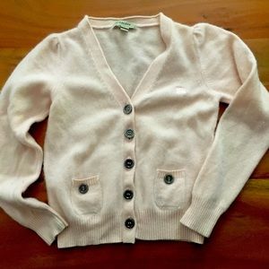 Child’s Burberry cardigan